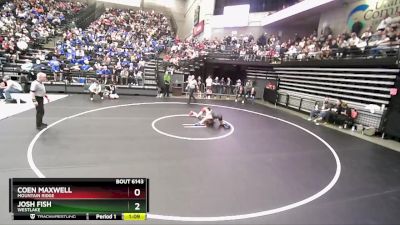 150 lbs Quarterfinal - Josh Fish, Westlake vs Coen Maxwell, Mountain Ridge