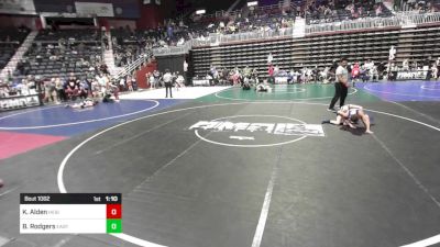 78 lbs Quarterfinal - Kain Alden, Heights WC vs Brayden Rodgers, Eastside United WC