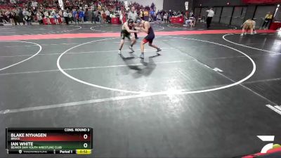 150 lbs Cons. Round 3 - Blake Nyhagen, Bruce vs Ian White, Beaver Dam Youth Wrestling Club