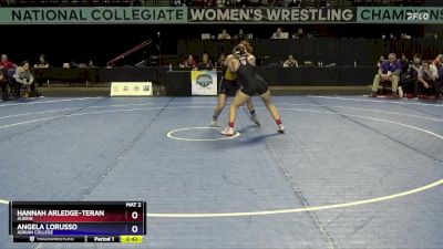 123 lbs Cons. Round 3 - Hannah Arledge-Teran, Albion vs Angela LoRusso, Adrian College