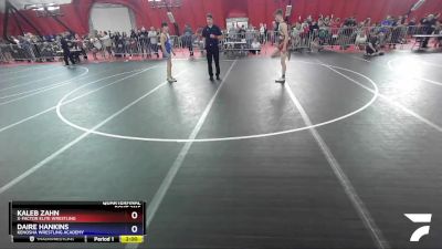 136 lbs Quarterfinal - Kaleb Zahn, X-Factor Elite Wrestling vs Daire Hankins, Kenosha Wrestling Academy