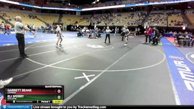 106 Class 1 lbs Quarterfinal - Garrett Beane, Lathrop vs Eli Sperry, Gallatin