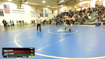 190 lbs Champ. Round 2 - Jose Nunez, Rialto vs Sam Lopez, Downey