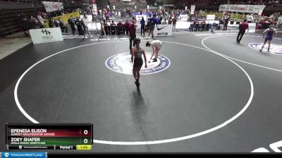 101 lbs Round 1 - Epenesa Elison, Sunkist Kids/Monster Garage vs Zoey Shafer, Ayala Smash Wrestling