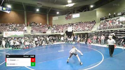 93 lbs Cons. Semi - Trevor Cowan, JWC vs Kel Unrein, Colorado Outlaws