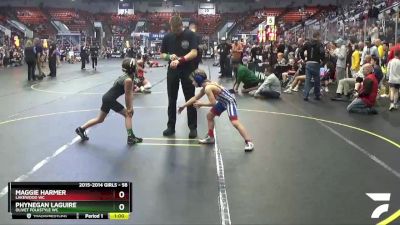 58 lbs Cons. Round 4 - Phynegan LaGuire, Olivet Folkstyle WC vs Maggie Harmer, Lakewood WC