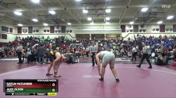 285 lbs 11th Place Match - Alex Olson, Carlisle vs Gatlin McCumber, NH/TV