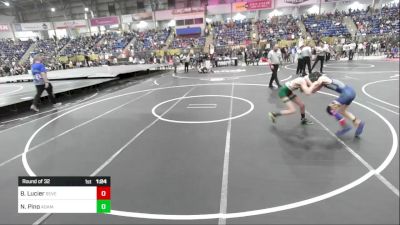 85 lbs Round Of 32 - Brayden Lucier, Severance Middle School vs Nester Pino, Adams City