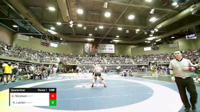 Quarterfinal - Kelan Layton, Manti vs Cache Nicolson, North Sanpete