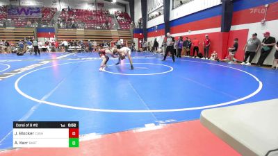 132 lbs Consi Of 8 #2 - Jason Blocker, Cushing Wrestling vs Aj Kerr, Bartlesville