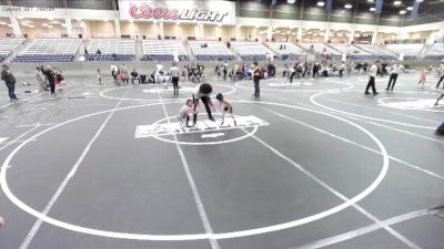 43 lbs Consolation - Matthew Saenz, West Amarillo Rhinos vs McClain Hall, Randall WC