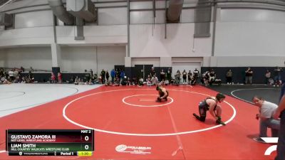 160 lbs Quarterfinal - Gustavo Zamora Iii, NXT Level Wrestling Academy vs Liam Smith, Hill Country Wildcats Wrestling Club