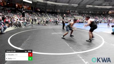 131 lbs Consi Of 8 #2 - Jesse Claudio, Jenks Trojan Wrestling Club vs Adan Solis, Newcastle Youth Wrestling