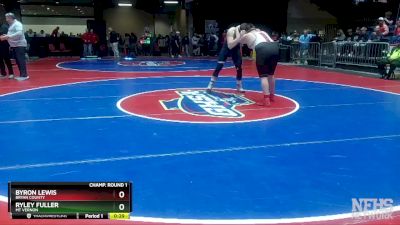 1A-285 lbs Cons. Round 3 - Byron Lewis, Bryan County vs Ryley Fuller, Mt Vernon