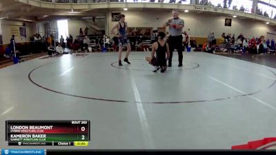 120 lbs Cons. Round 4 - Kameron Baker, Garrett Wrestling Club vs London Beaumont, Hybrid Wrestling Club