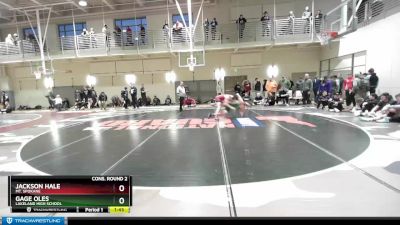 182 lbs Cons. Round 2 - Jackson Hale, Mt. Spokane vs Gage Oles, Lakeland High School