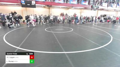 106 lbs Quarterfinal - Emmett Logan, Lowell vs Lily Runez, Keene