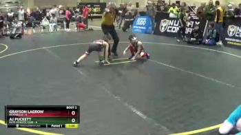 46 lbs Round 1 (4 Team) - Grayson LaGrow, MI Pitbulls vs AJ PUCKETT, Elite Athletic Club