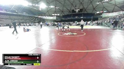 56 lbs Cons. Round 3 - Zylas Tackett, Hells Canyon Wrestling vs Alfa Jordan, Prometheus Wrestling Club