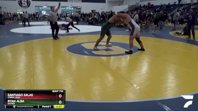 215 lbs Cons. Round 5 - Santiago Salas, Yorba Linda vs Ryan Alba, Damien