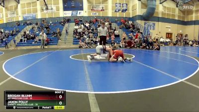 98 lbs Round 1 (8 Team) - Jaxon Polly, Garrett Wrestling Club vs Brogan Bluhm, Jet Wrestling Club