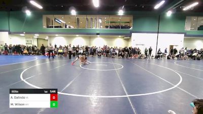 80 lbs Round Of 32 - Alexis Galindo, VA vs Maverik Wilson, WV