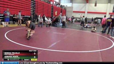 91+100 Round 1 - Serena Trujillo, Bison Takedown vs Adriana White, Weaver Youth Wrestling