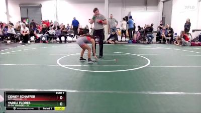 80 lbs Round 1 (6 Team) - Yareli Flores, So Cal Hammers vs Cidney Schaffer, Mat Assassins