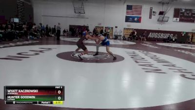 133 lbs Quarterfinal - Hunter Goodwin, Luther vs Wyatt Kaczrowski, Augsburg