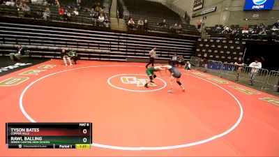 168 lbs Cons. Round 6 - Tyson Bates, Copper Hills vs Rawl Balling, Green Canyon High School