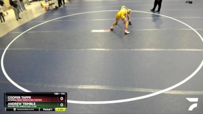 114 lbs Quarterfinal - Andrew Trimble, Rochester Wrestling Club vs Cooper Tappe, Scoring Edge Wrestling Center