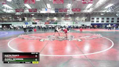 125 lbs Champ. Round 2 - Austin Franco, Cumberlands (Ky.) vs Russell Nickerson, Doane University