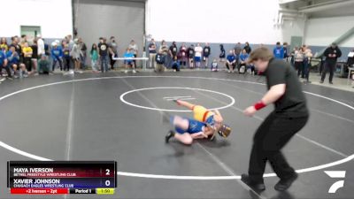 70 lbs Final - Maya Iverson, Bethel Freestyle Wrestling Club vs Xavier Johnson, Chugach Eagles Wrestling Club