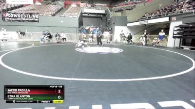 58 lbs Semifinal - Ezra Blanton, Team Temecula /Pin Club vs Jacob Padilla, Red Wave Wrestling