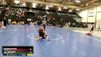 120 lbs Placement Matches (16 Team) - Max Brummer, Gretna East vs Kolden Kohler, Amherst