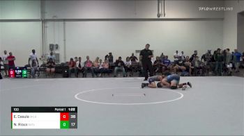 100 lbs Round 1 (6 Team) - Nathan Rioux, Indiana Outlaws vs Eric Casula, Team Oklahoma