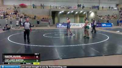 220 lbs Semis (4 Team) - Hunter Vaughn, Lakeway Christian Academy vs Car`Lando Barton, Friendship Christian School