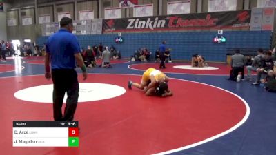 182 lbs Round Of 32 - Damien Arce, Corning Union vs Juan Magallon, Ukiah