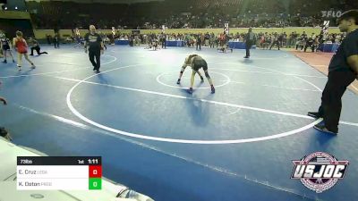 73 lbs Final - Elissa Cruz, Legacy Wrestling Club vs Kylee Ooton, Prodigy Wrestling