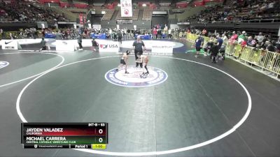 63 lbs Cons. Round 2 - Jayden Valadez, California vs Michael Carrera, Central Catholic Wrestling Club