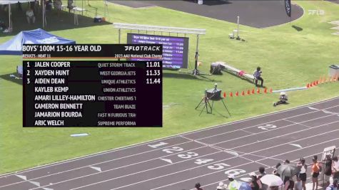 Youth Boys' 100m, Prelims 12 - Age 15-16