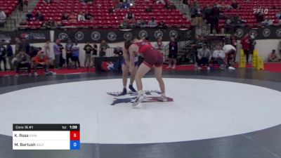 86 kg Cons 16 #1 - Kasey Ross, Iowa vs Michael Bartush, South Side Wrestling Club