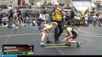 75 lbs Round 1 (4 Team) - Jacob Brautigam, Barn Kids vs Thomas Block, MI Pitbulls