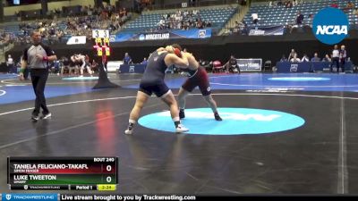 285 lbs Cons. Round 2 - Luke Tweeton, UMary vs Taniela Feliciano-Takafua, Simon Fraser