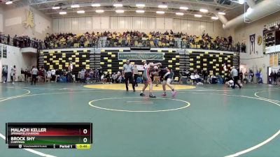 150 lbs Cons. Round 1 - Malachi Keller, SPRINGFIELD(Akron) vs Brock Shy, CHIPPEWA