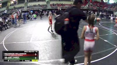 65 lbs 5th Place Match - Delaney Hardy, MWC Wrestling Academy vs Mackenzie Williamson, Nebraska Wrestling Academy