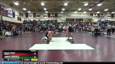 126 lbs Round 1 - Abram Wessels, Clarion-Goldfield-Dows vs Kale Lyons, Denver