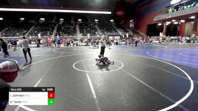 52 lbs Consi Of 8 #2 - Isaiah Johnson, Project Wrestling vs Kamdyn Taylor, Eastside United WC