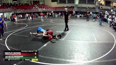 90 lbs Cons. Semi - Bentley Reimers, Randolph Wrestling Club vs Jacob Blankenship, MWC Wrestling Academy