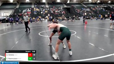 132 lbs Round 2 (16 Team) - Gino Rettele, Millard South vs Clay Rasmussen, Kearney Catholic